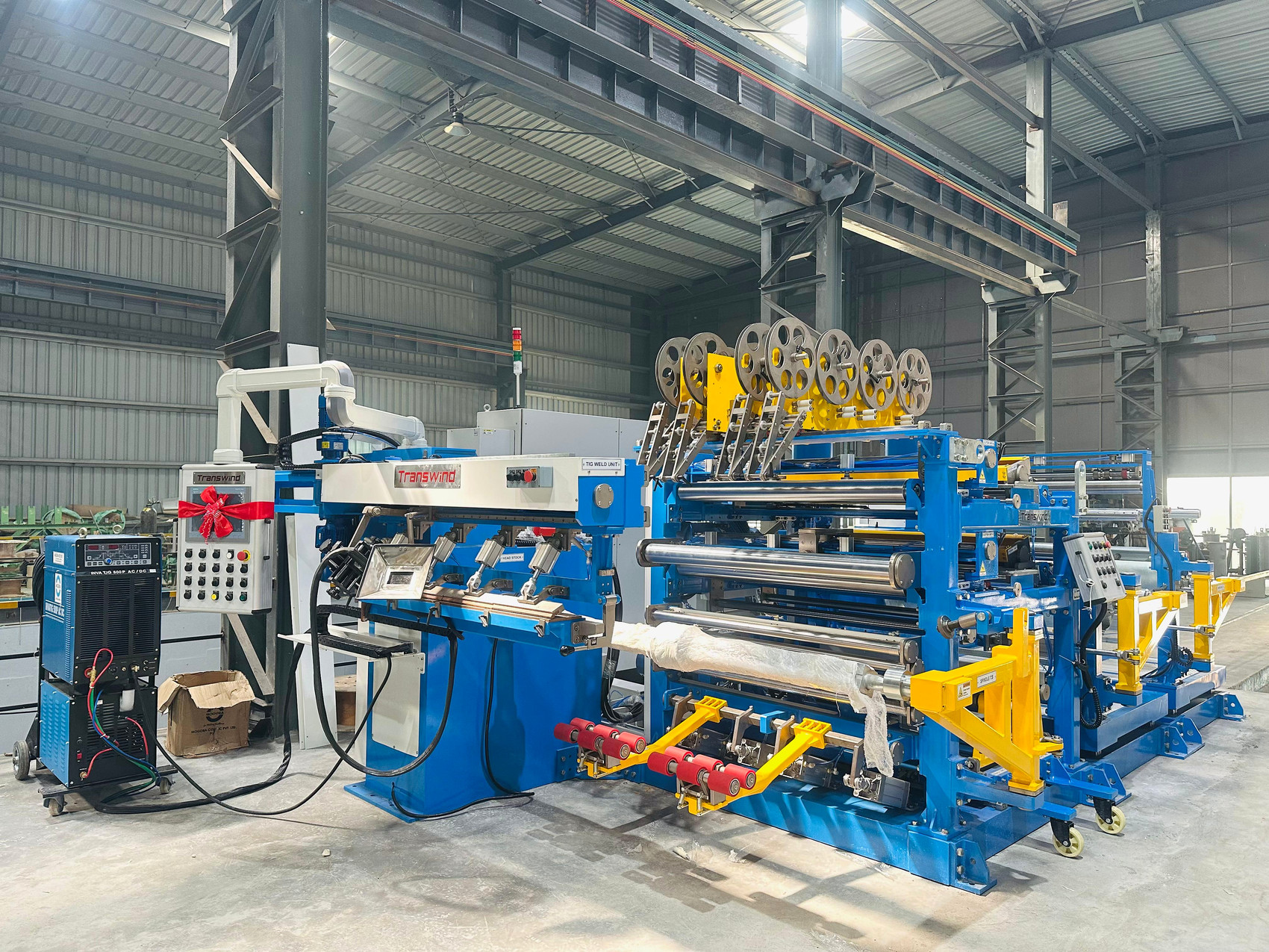 Automated foil winding line