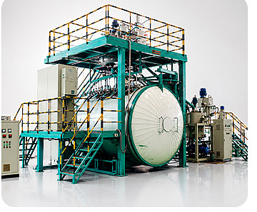 Vacuum casting plant