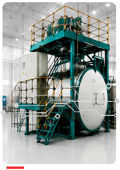 Vacuum casting plant