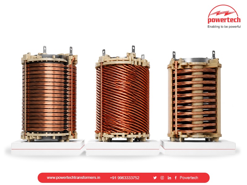 Power transformer winding types used in industrial transformers
